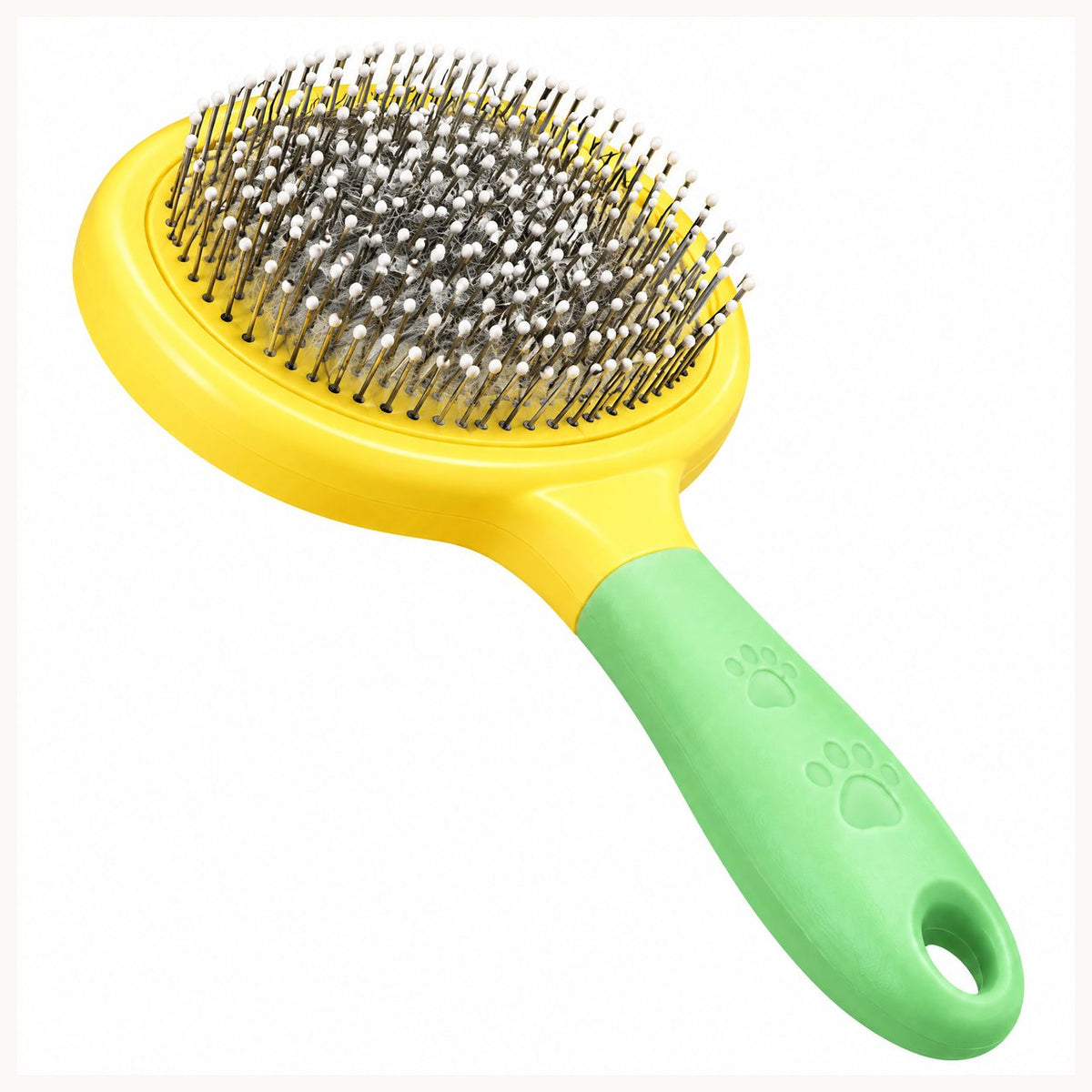 Yellow & Green Cat Slicker Brush — 4