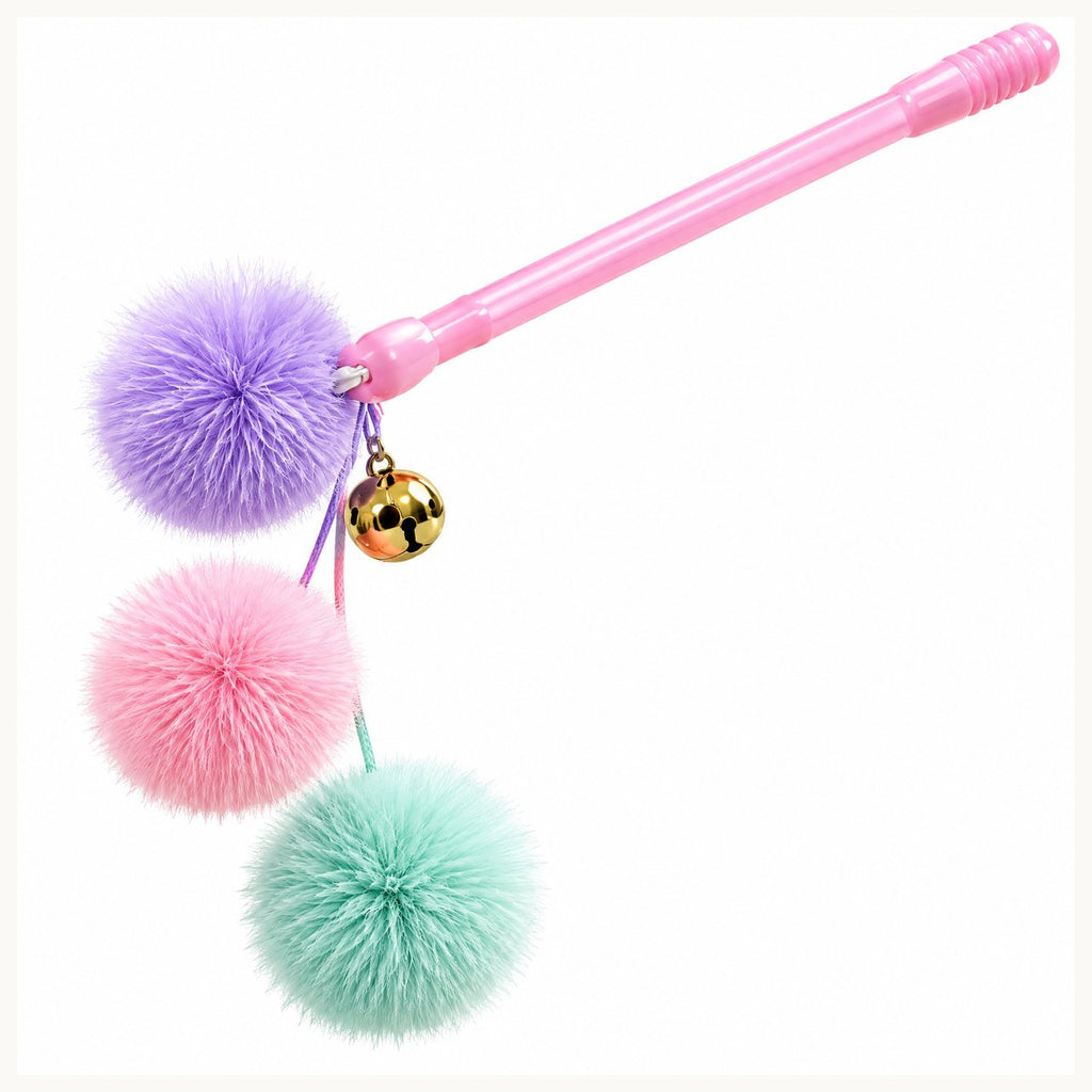 Pastel Pom-Pom Cat Teaser Wand — 4