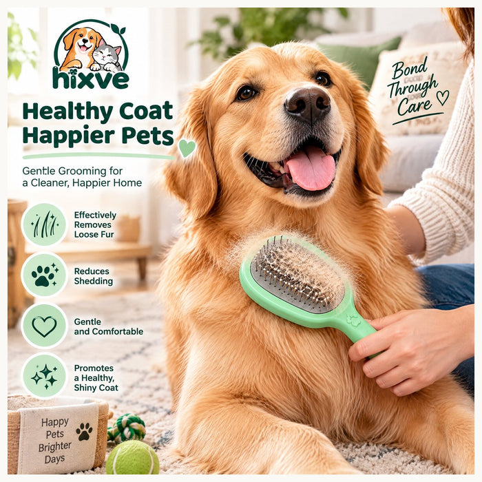 Mint Green Dog Slicker Brush image 1