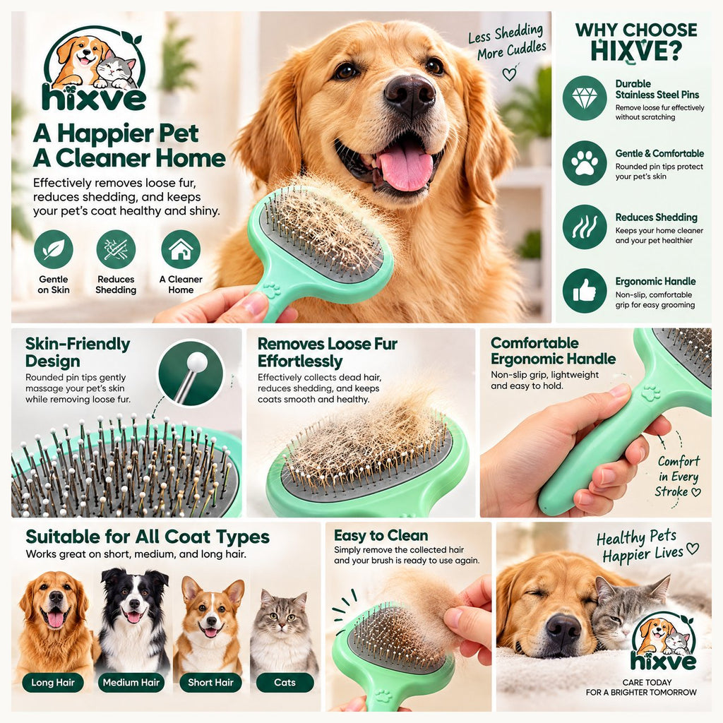 Mint Green Dog Slicker Brush image 2