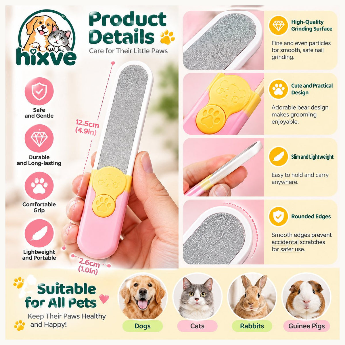 Pastel Pet Nail File image 3